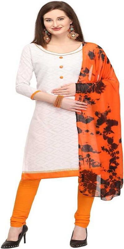 EthnicJunction Cotton Solid Salwar Suit Material  (Unstitched)